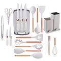 19 Utensílios de Cozinha em Silicone Premium + KIT 4 Potes Herméticos de Brinde