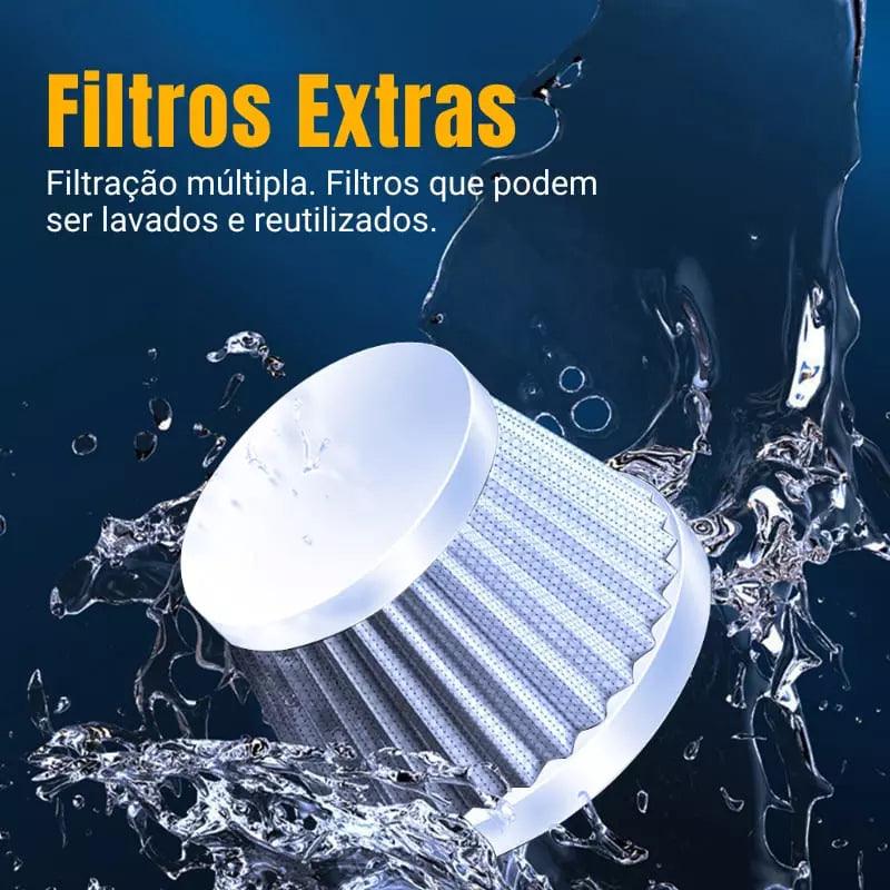 Aspirador Portátil 4 em 1 UltraPower, Sem Fio e Recarregável